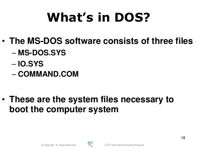 dos system file